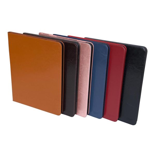 Apple iPad 10.2 (7th & 8th Gen) - Brown Squared Rotating Stand Cover Case Pouch