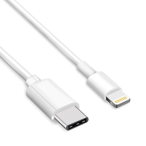 Official Apple Mains Charging Adapter + Lightning Data Cable For