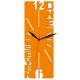 Modern Novelty Orange Wall Clock 