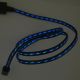 Black Cable with Blue LED