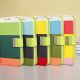 Samsung Galaxy S5 Leather Stand Wallet Case Magnetic Flip Cover with 3 Color Stripes